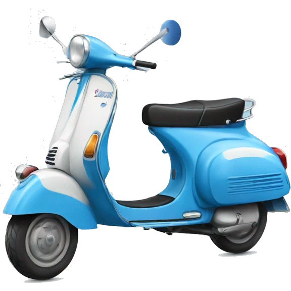 blue vespa emoji
