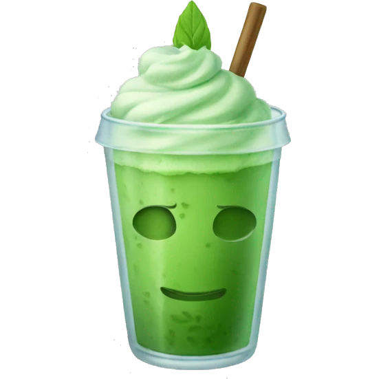 Iced matcha emoji