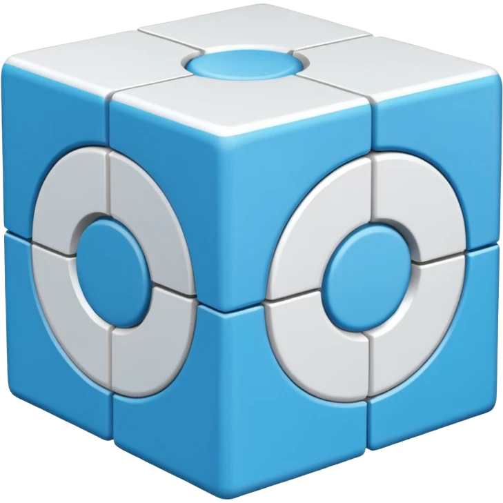 cross section　cube emoji