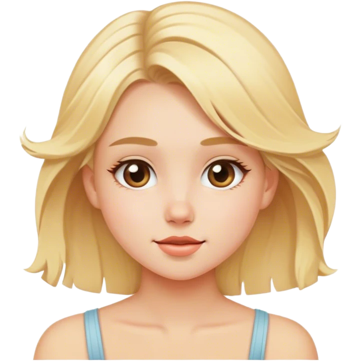 Breezy blonde girl  emoji