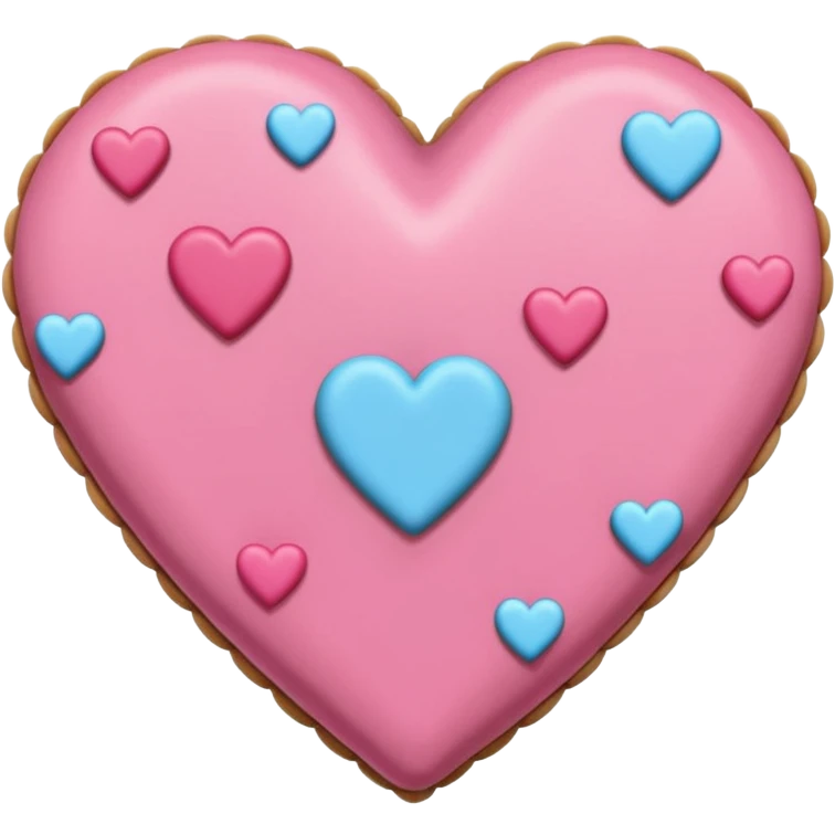 Pan concha en forma de corazón  emoji