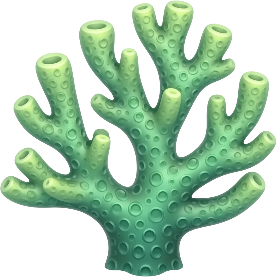 fluorescent toxic exotic tropical coral emoji