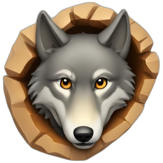 wolf-HOLE emoji