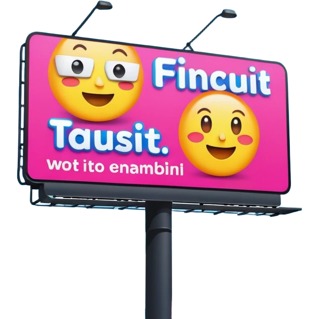 billboard ad emoji