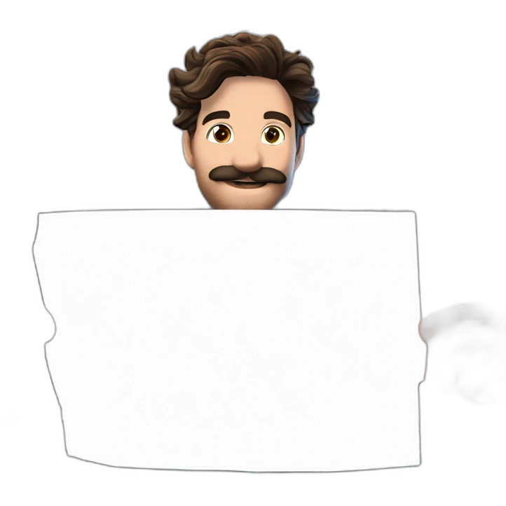 happy guy with mustache emoji