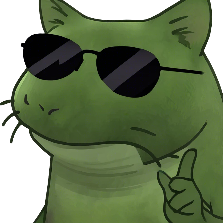 Cat with sunglasses emoji