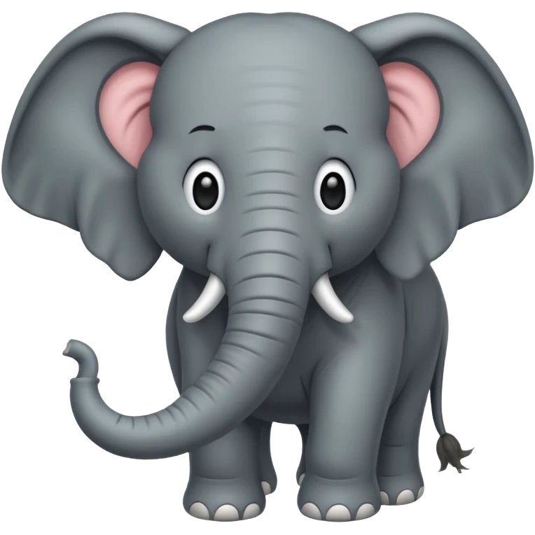  long haired elephant emoji