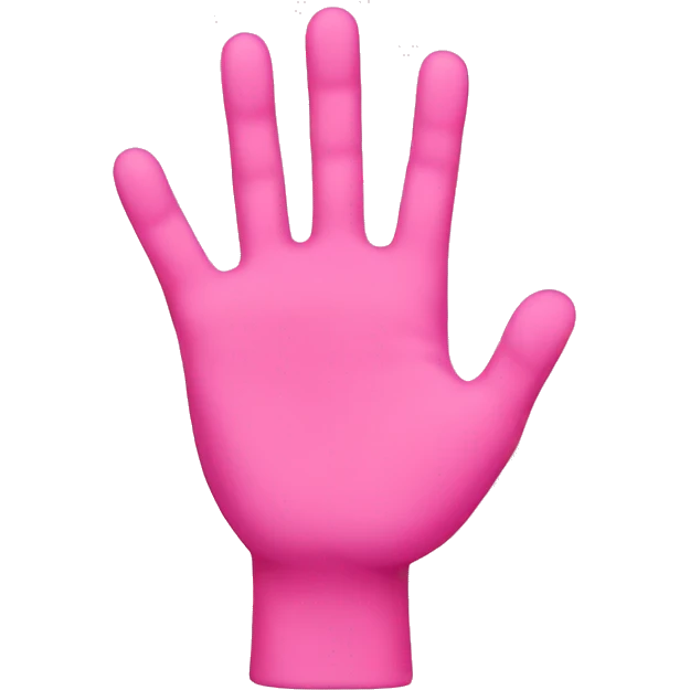 pink hand emoji