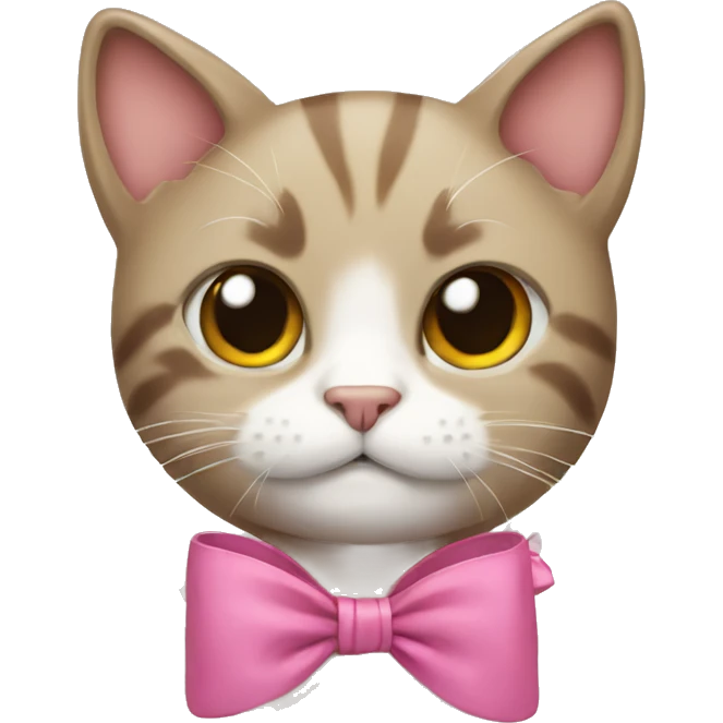 cat with bow emoji