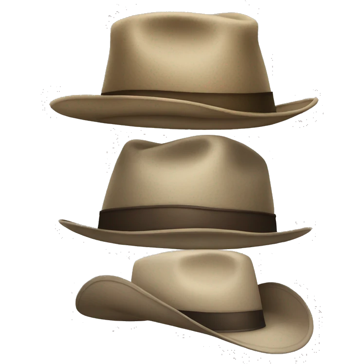 Two hats stacked emoji