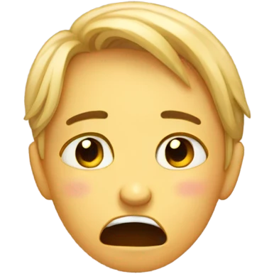 Person bawling with tears rolling down their face emoji