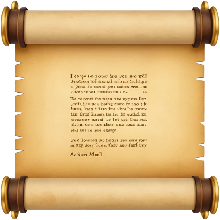 Scroll with quote
 emoji