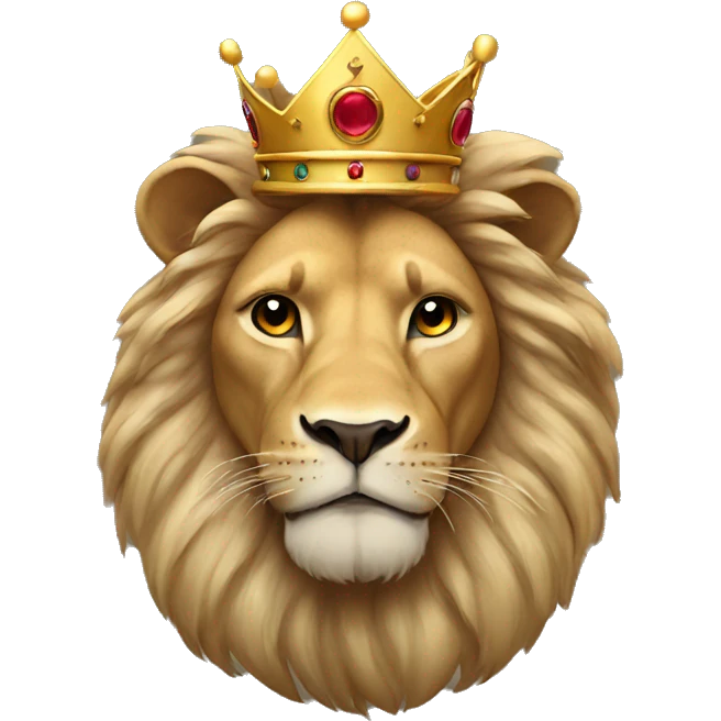 lion with crown emoji