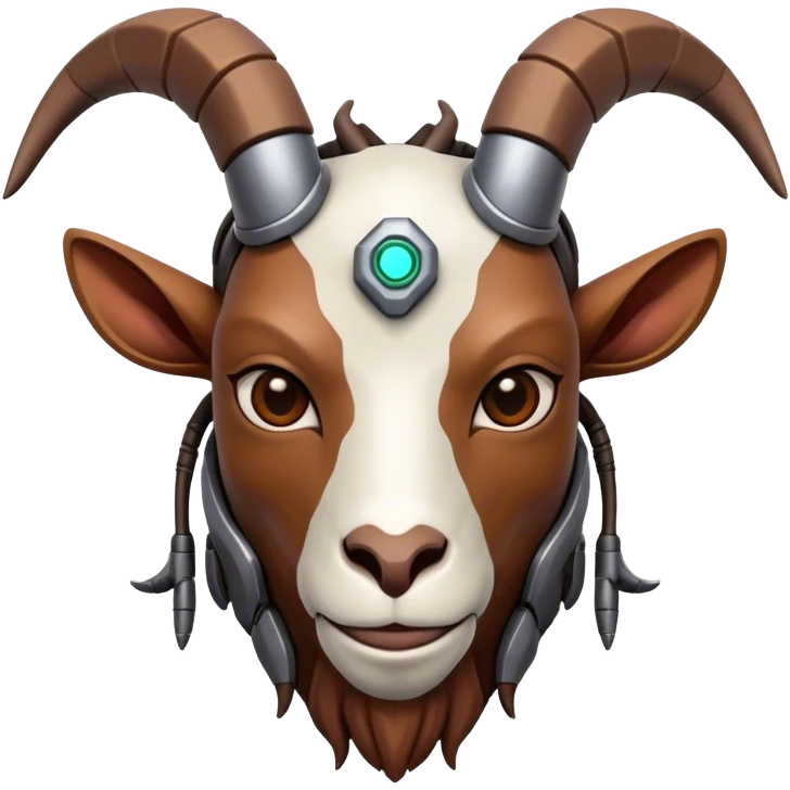 Cybernetic Goat(Ram) man emoji
