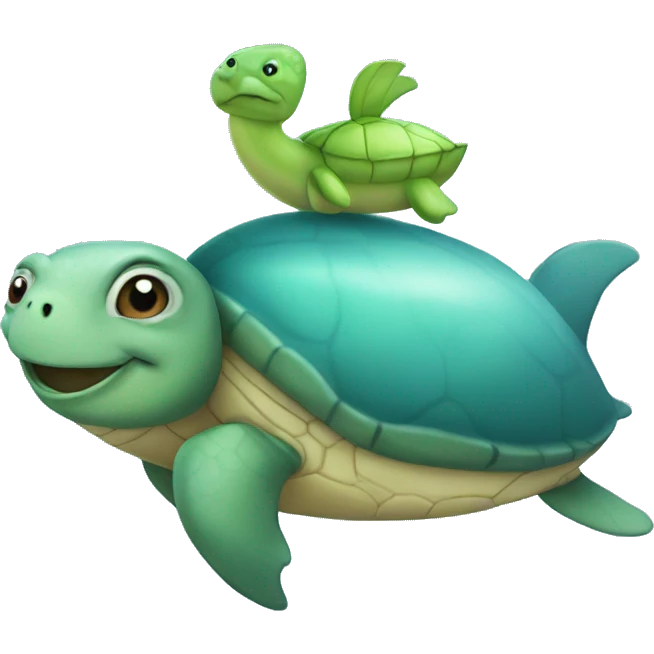 turtle whale emoji