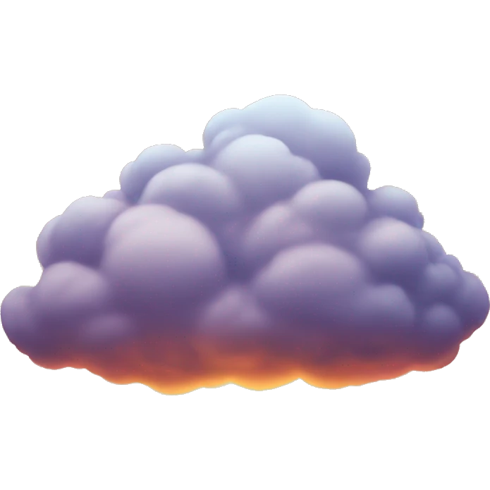 Sunset cloud emoji