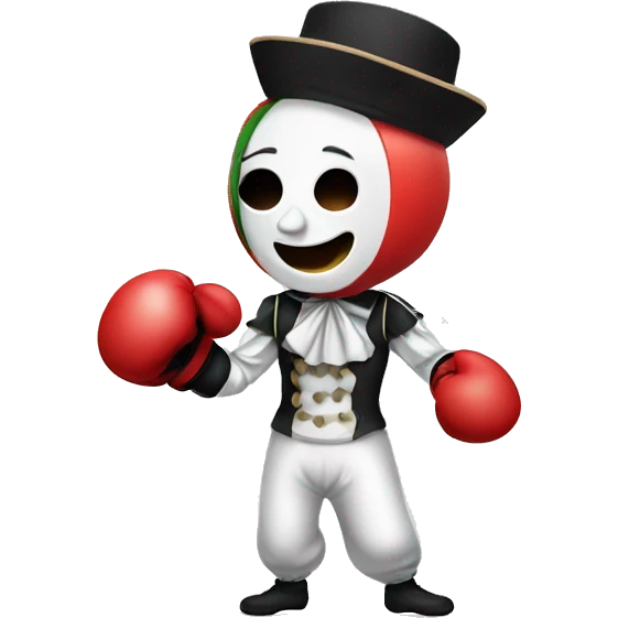 pierrot boxing emoji
