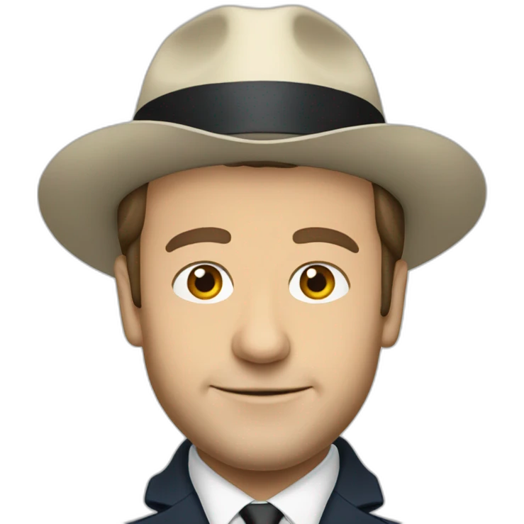 Macron choipeau emoji