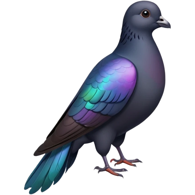 black pigeon emoji