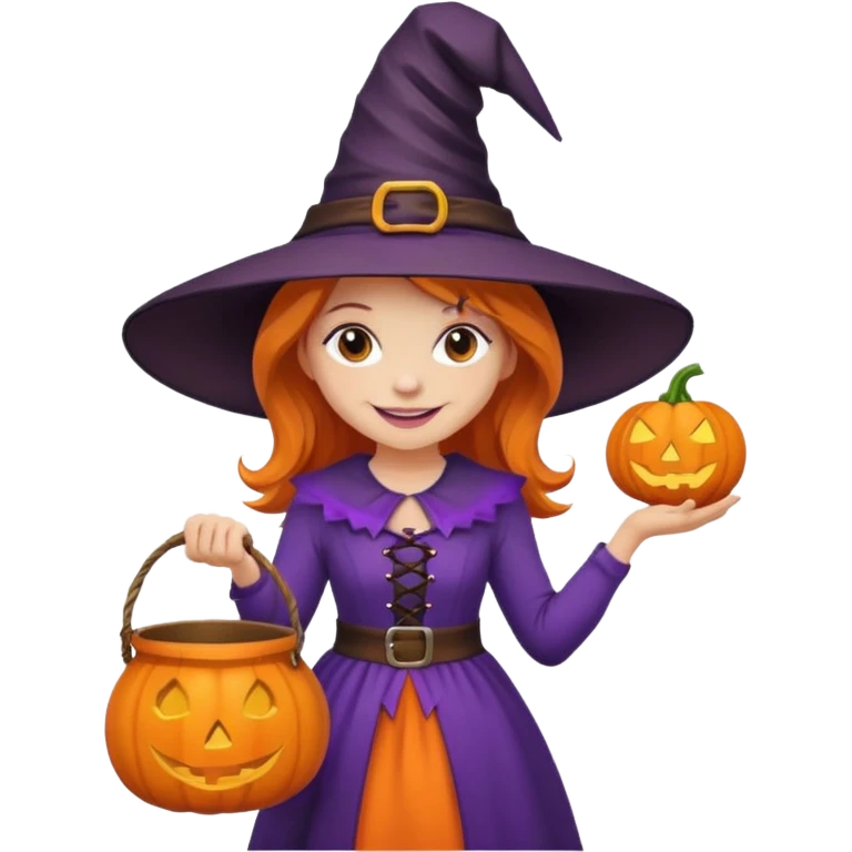girl with hallowen costumes emoji