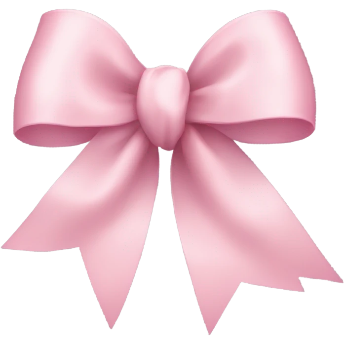 light pink ribbon bow emoji