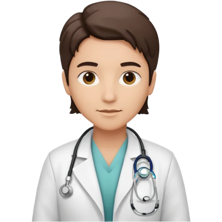 androgynous medium tone skin physician emoji