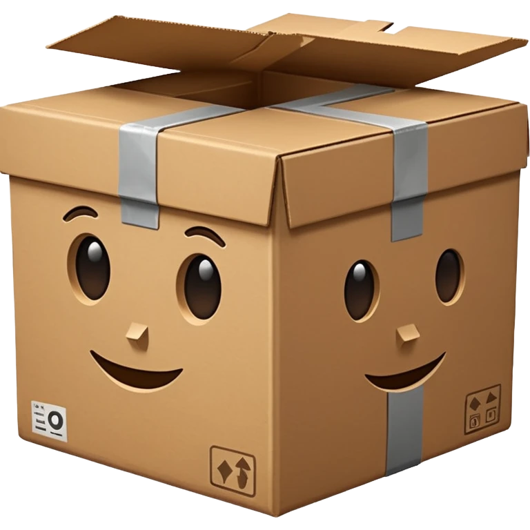 cardboard box home emoji