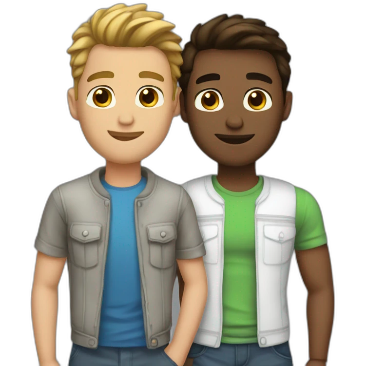 boyfriend love couple gay men emoji