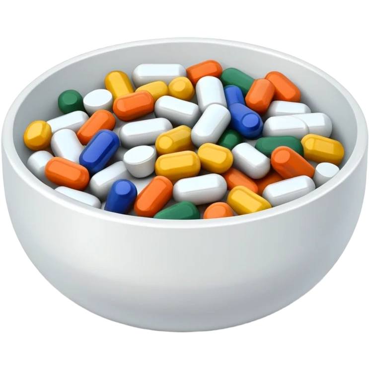 bowl of supplements  emoji