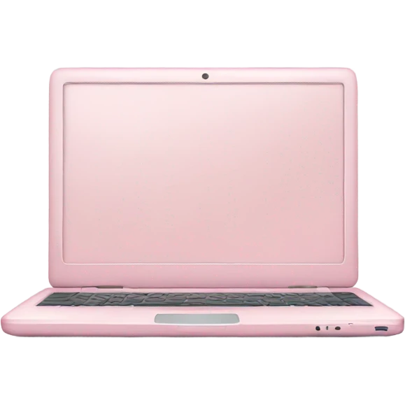 Light pink laptop emoji