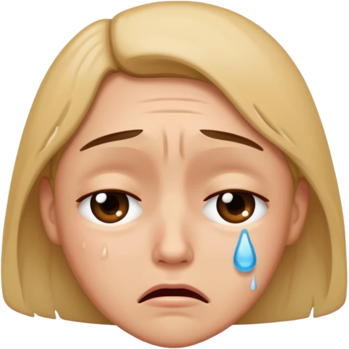 Sad crying emoji