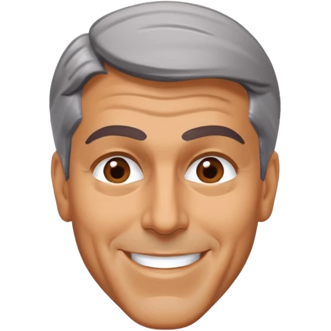 George clooney shaking his head emoji