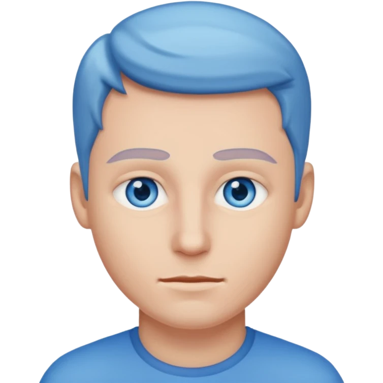 🤵🏼bu emojide sadece göz rengini mavi yap emoji