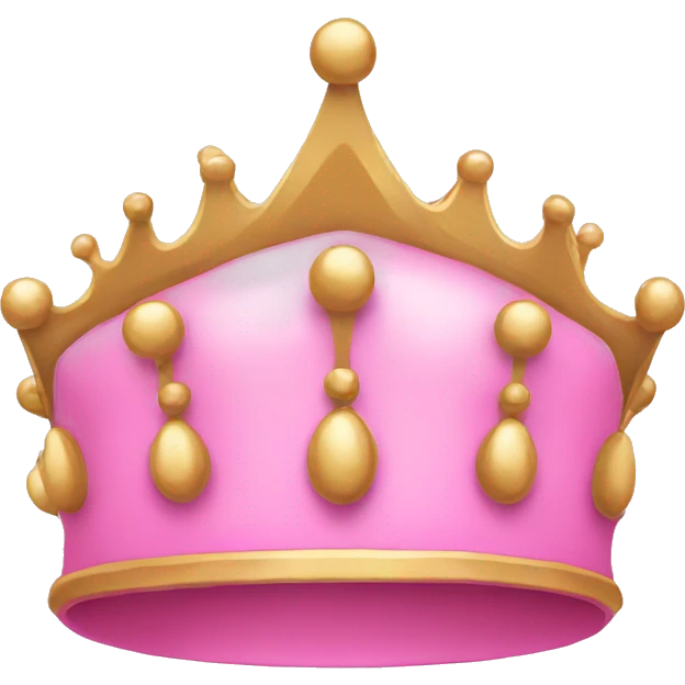 Crown pink emoji