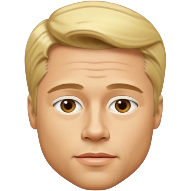 brad pitt blond hair emoji