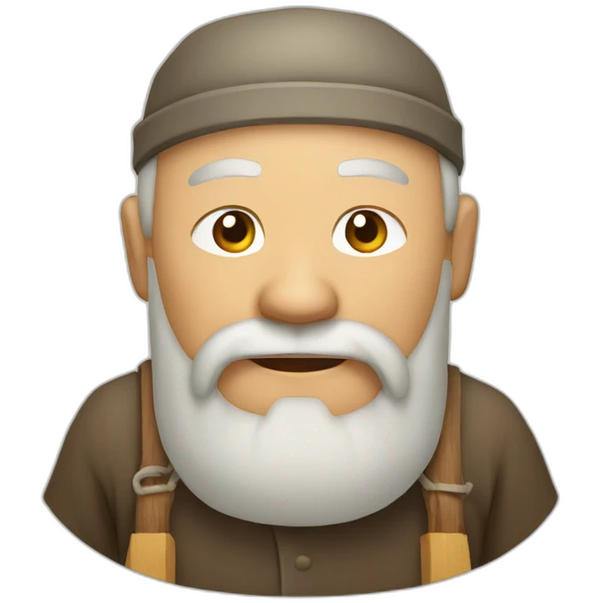 old Chinese carpenter emoji