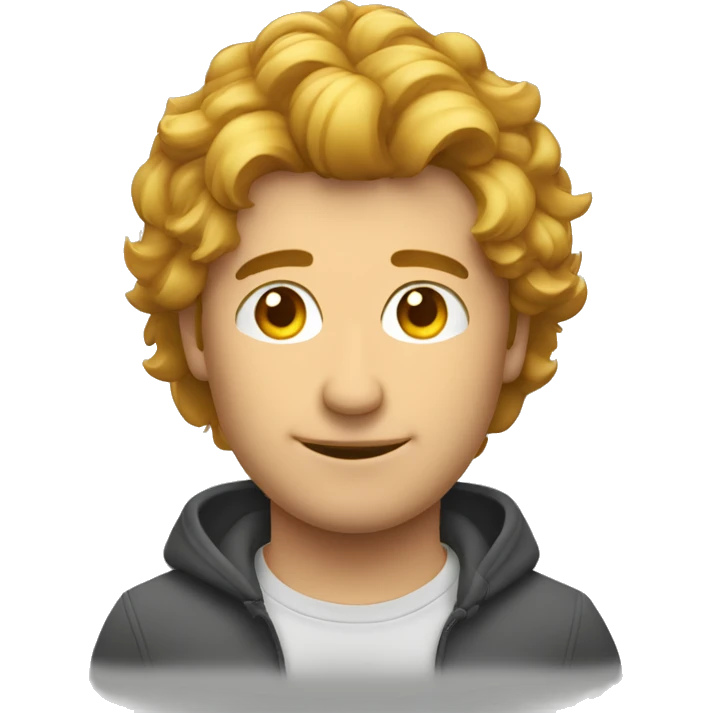 Uomo magro nel volto capelli molto corti  emoji
