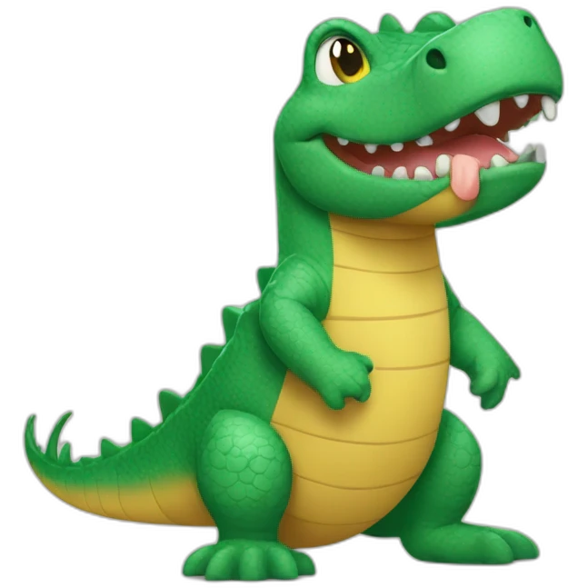 Corkodile cares for children emoji