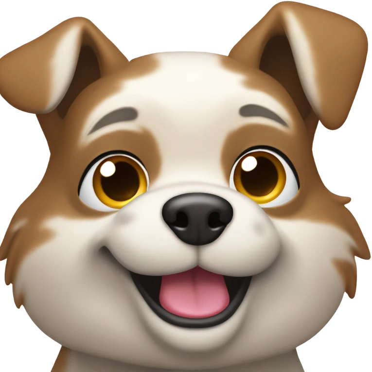 Dog side eyeing emoji