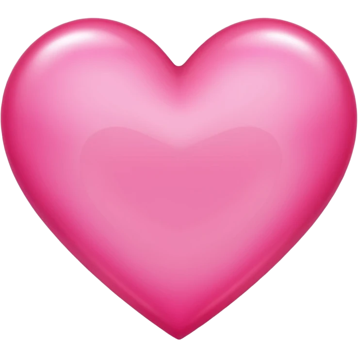 A glowing pink heart emoji
