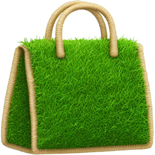 handbag made of grass emoji
