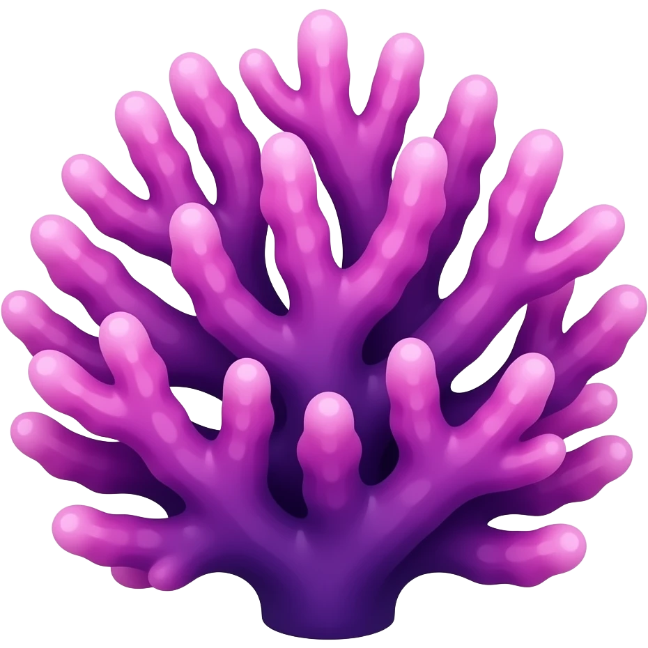 fluorescent toxic exotic magenta colorful tropical coral emoji