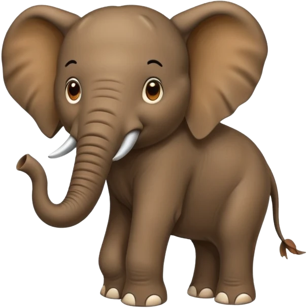 Elephant shooting poop out it’s trunk emoji