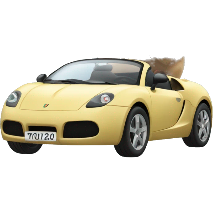 Buggati with hamster on the driver seat  emoji