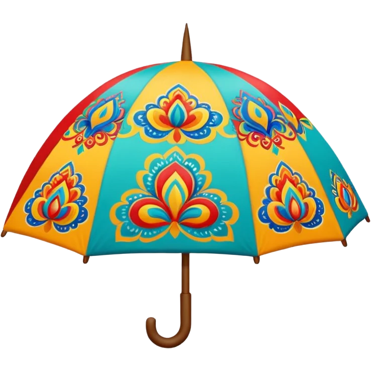 sombrinha de frevo pernambucano emoji