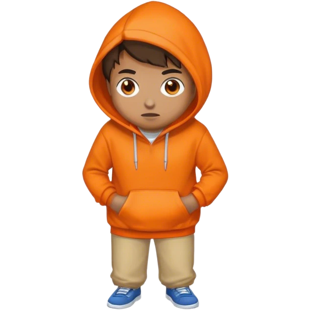 Orange hoddie  emoji