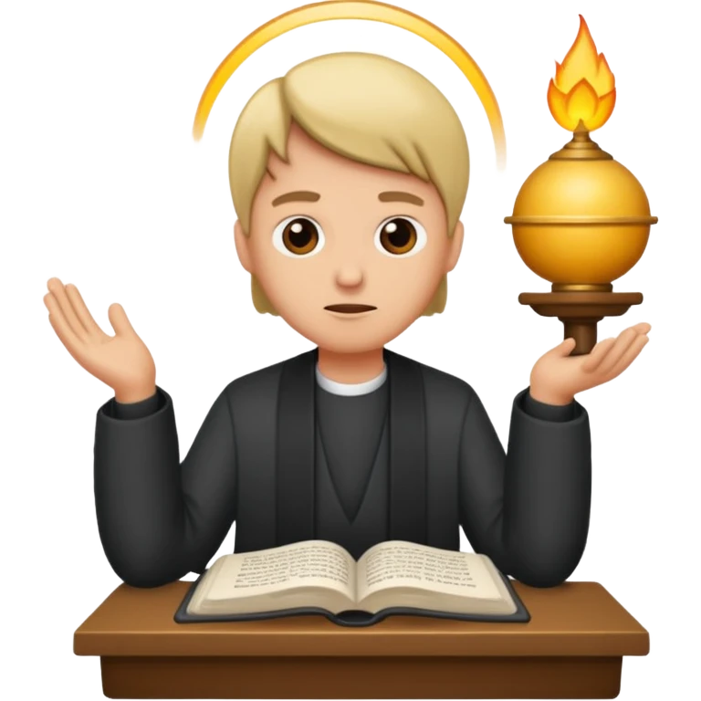 Preparing a sermon emoji