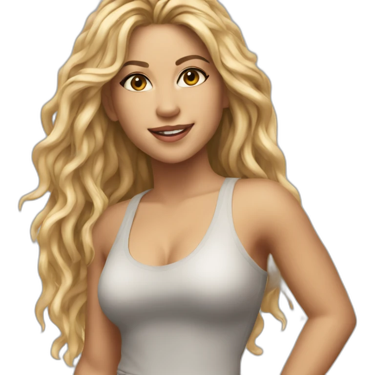 shakira realistic full body emoji