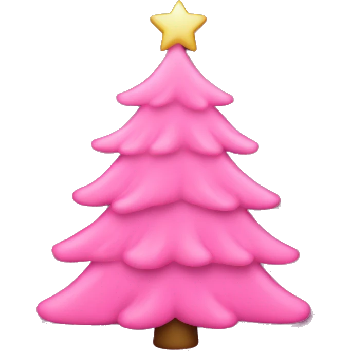 pink christmas tree emoji