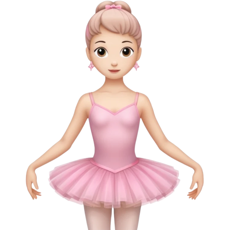 Ballerina full body pink emoji